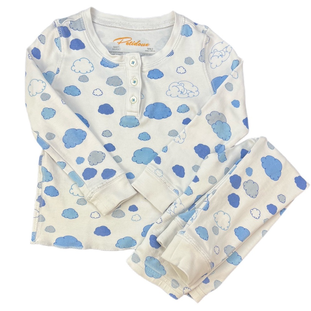 PETIDOUX Pima Cotton 2 Pc Pajama Set - 2
